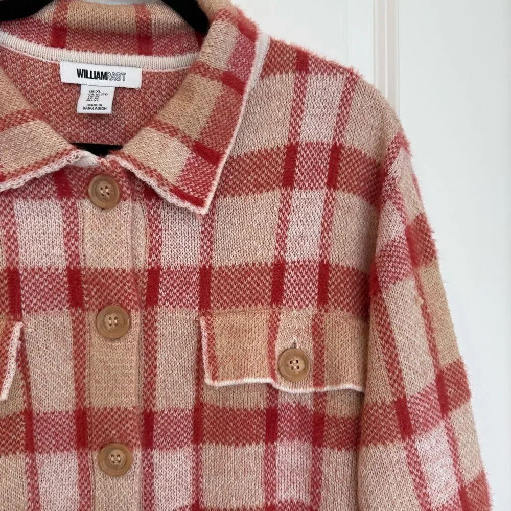 WILLIAM RAST | Plaid Button Down Sweater - Picture 7 of 11